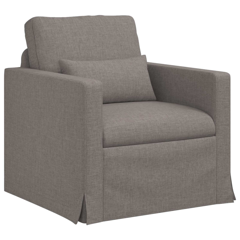 vidaXL Zestaw Sof 2 pcs Ciemnoszary 139 x 78 x 80 cm tkanina