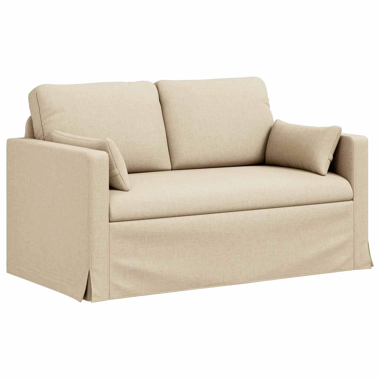 vidaXL Zestaw Sof 2 pcs Kremowy 139 x 78 x 80 cm tkanina