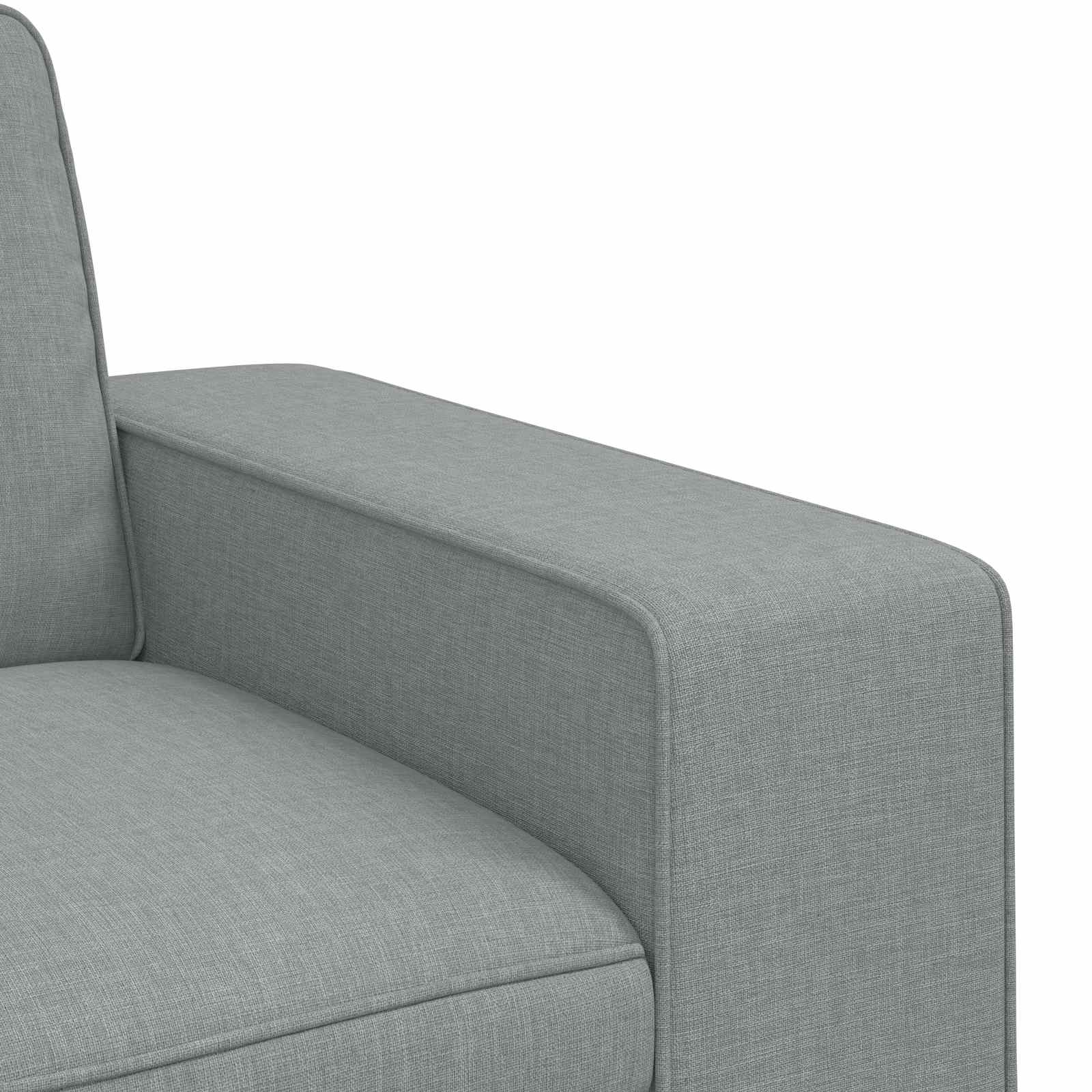 vidaXL Zestaw Sof 2 pcs Jasnoszary 162 x 80 x 82 cm tkanina
