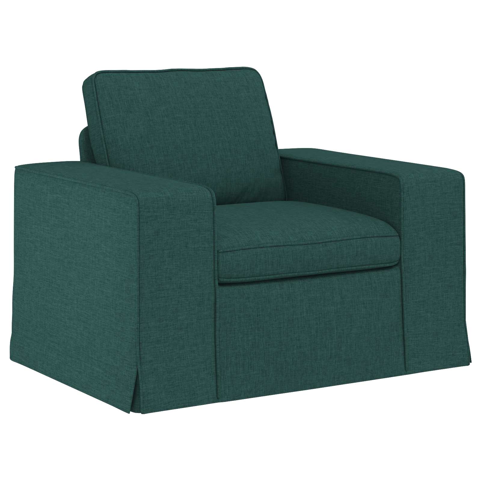 vidaXL Zestaw Sof 2 pcs Ciemna zieleń 162 x 80 x 82 cm tkanina