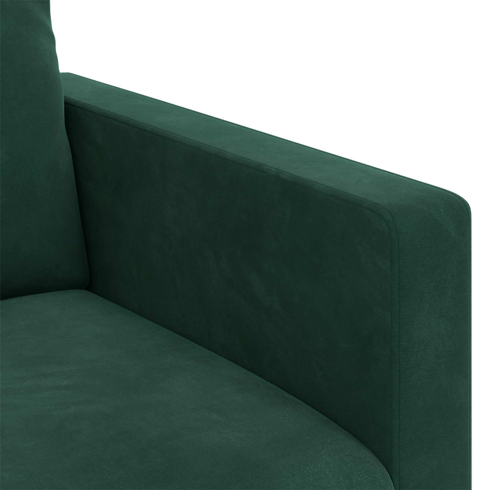 vidaXL Zestaw Sof 2 pcs Ciemna zieleń 138 x 78 x 80 cm Aksamit