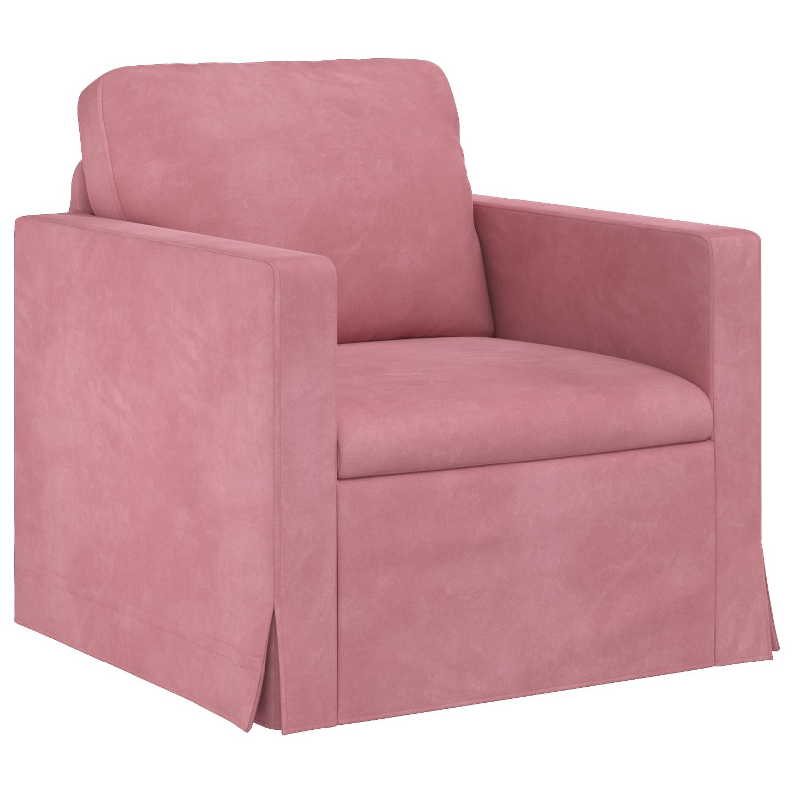 vidaXL Zestaw Sof 2 pcs Różowy 138 x 78 x 80 cm Aksamit