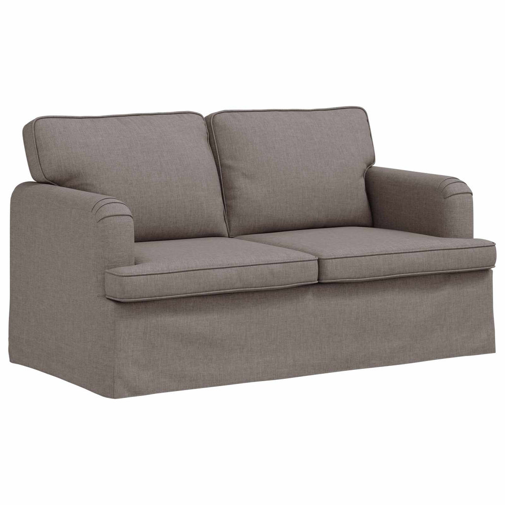 vidaXL Zestaw Sof 2 pcs Ciemnoszary 144 x 80 x 85 cm tkanina