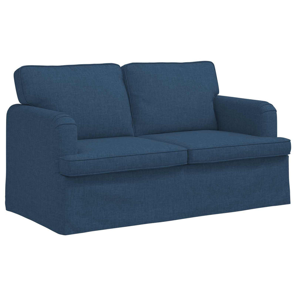 vidaXL Zestaw Sof 2 pcs Niebieski 144 x 80 x 85 cm tkanina