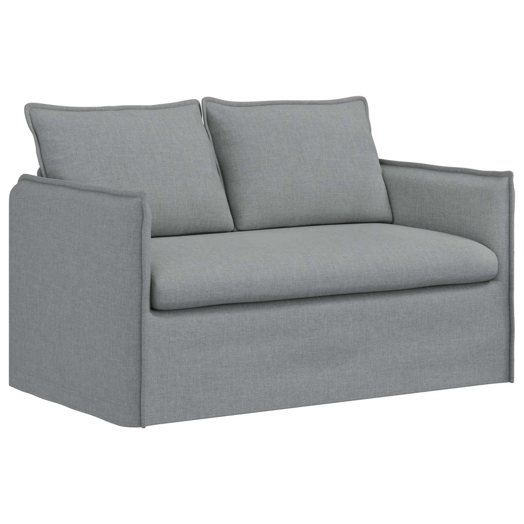 vidaXL Zestaw Sof 2 pcs jasnoszary 136 x 82 x 85 cm tkanina