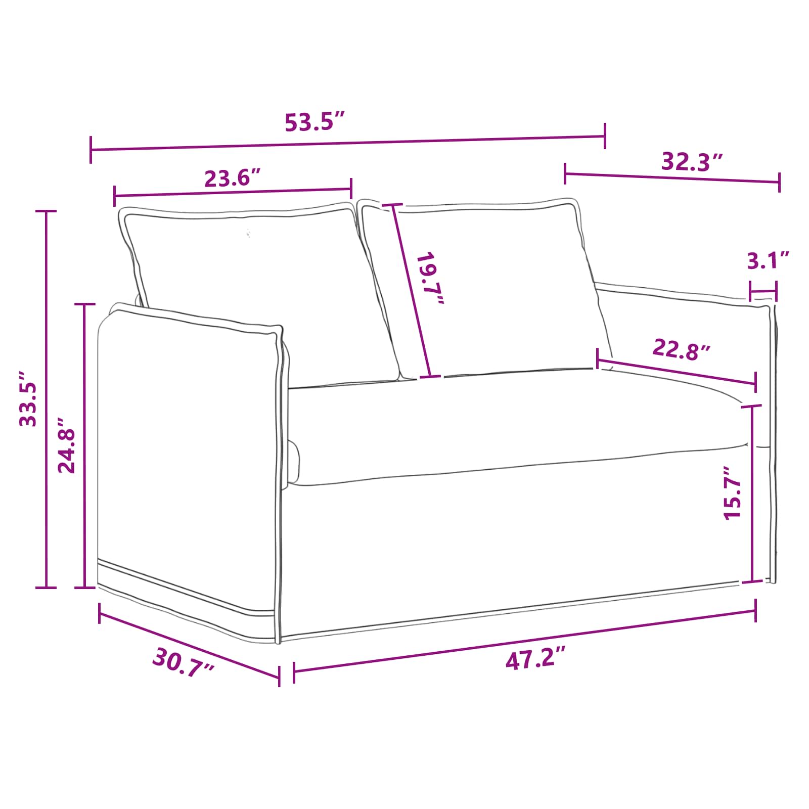 vidaXL Zestaw Sof 2 pcs ciemnoszary 136 x 82 x 85 cm tkanina