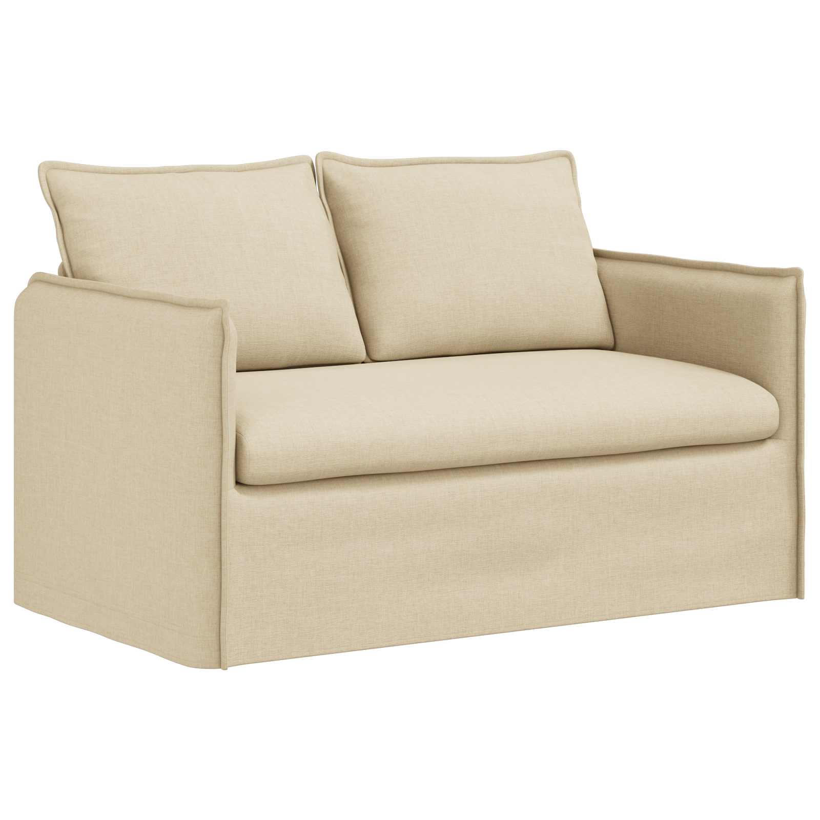 vidaXL Zestaw Sof 2 pcs kremowy 136 x 82 x 85 cm tkanina