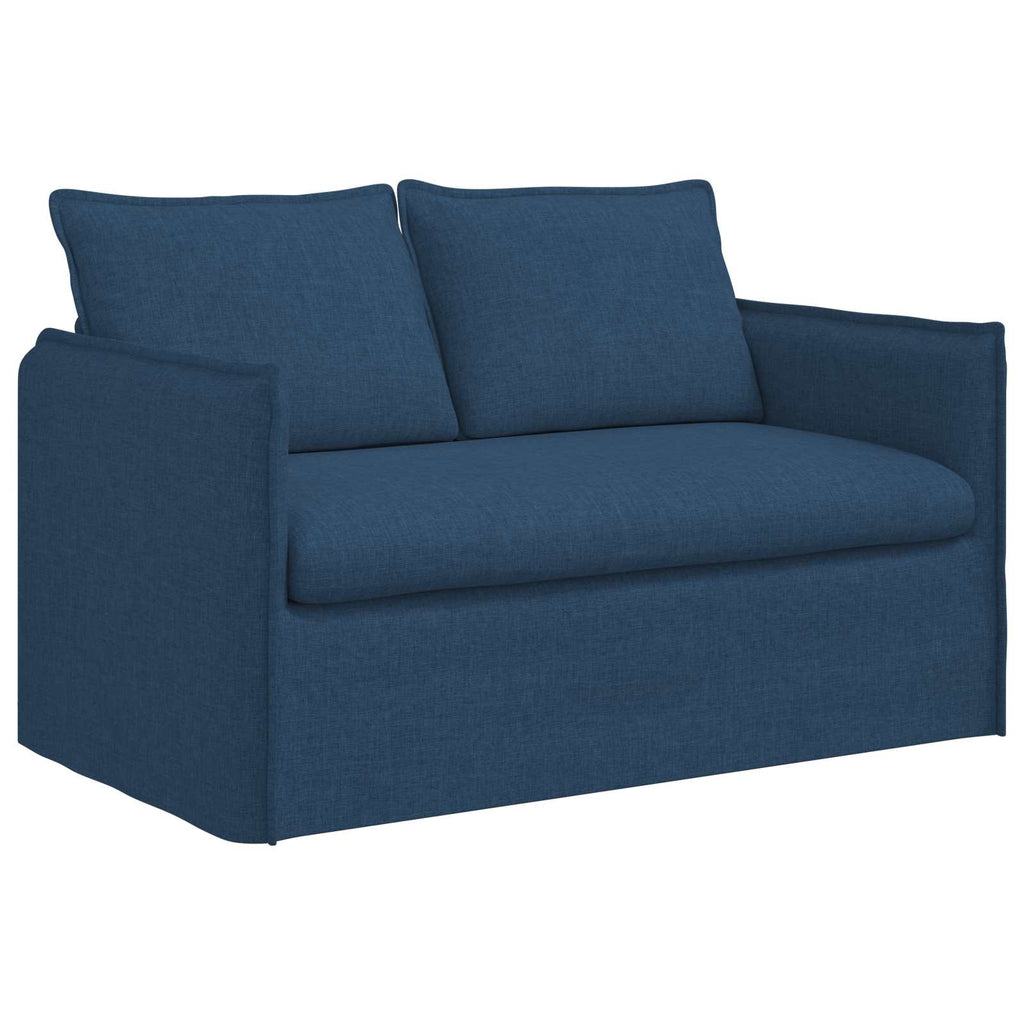 vidaXL Zestaw Sof 2 pcs niebieski 136 x 82 x 85 cm tkanina