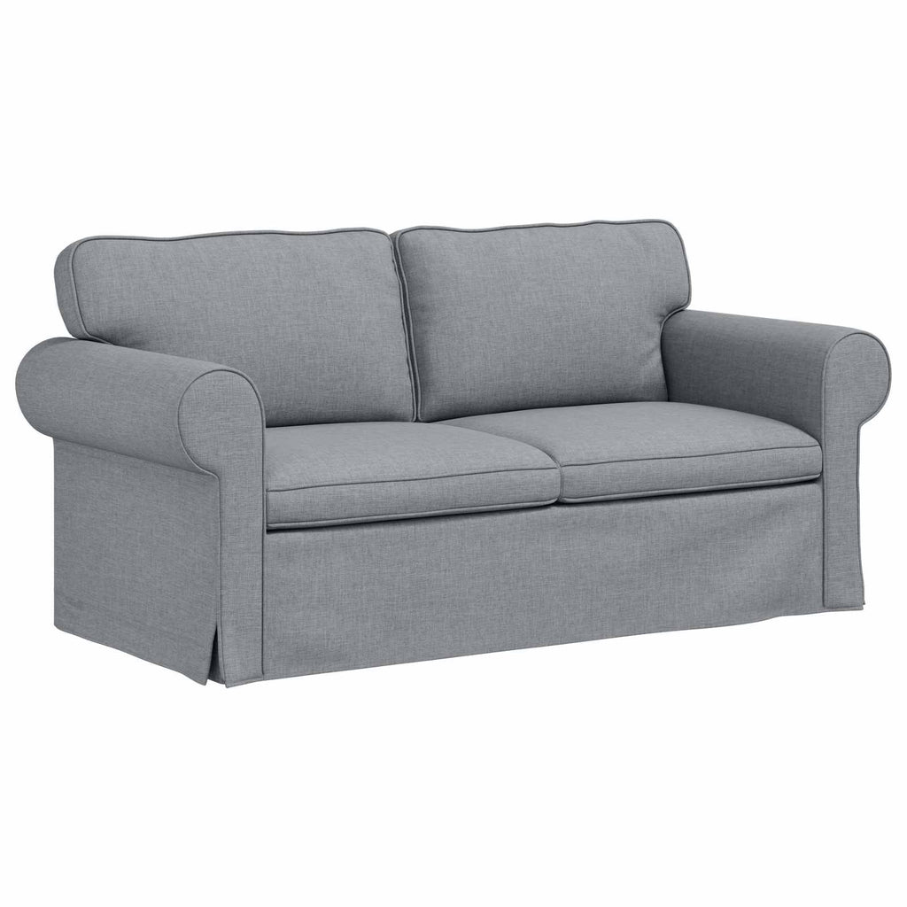 vidaXL Zestaw Sof 2 pcs Jasnoszary 175 x 82 x 80 cm tkanina