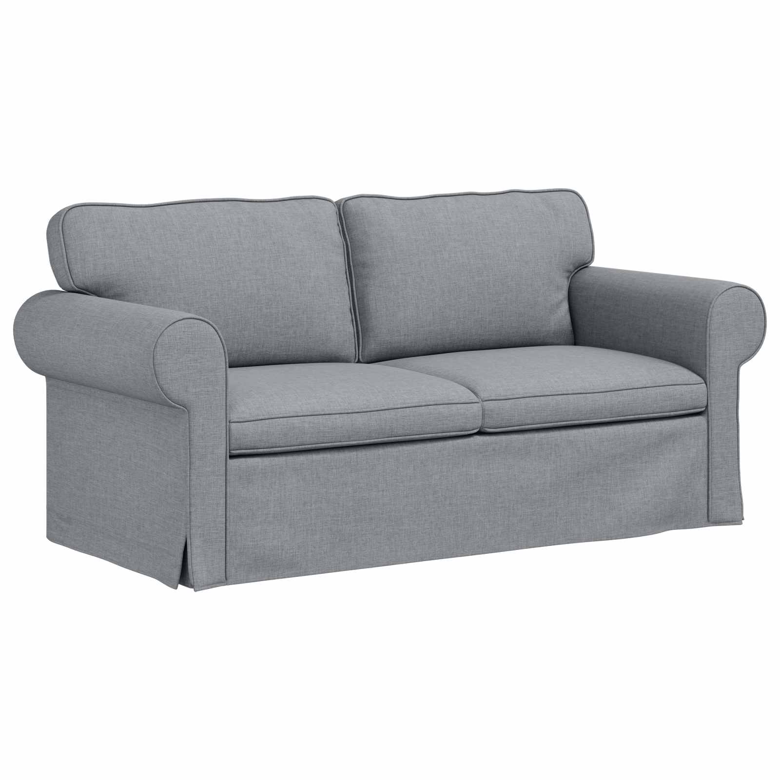 vidaXL Zestaw Sof 2 pcs Jasnoszary 175 x 82 x 80 cm tkanina