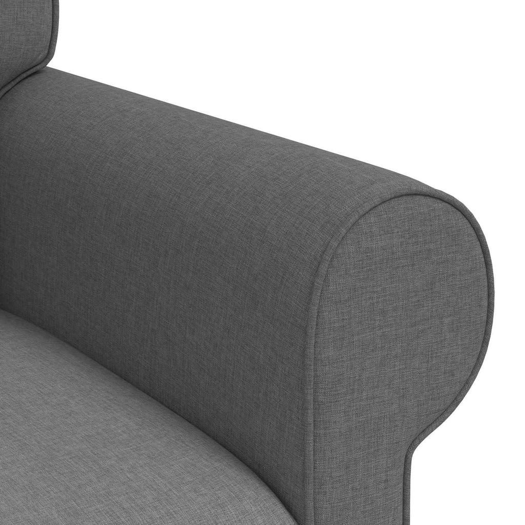 vidaXL Zestaw Sof 2 pcs Ciemnoszary 175 x 82 x 80 cm tkanina