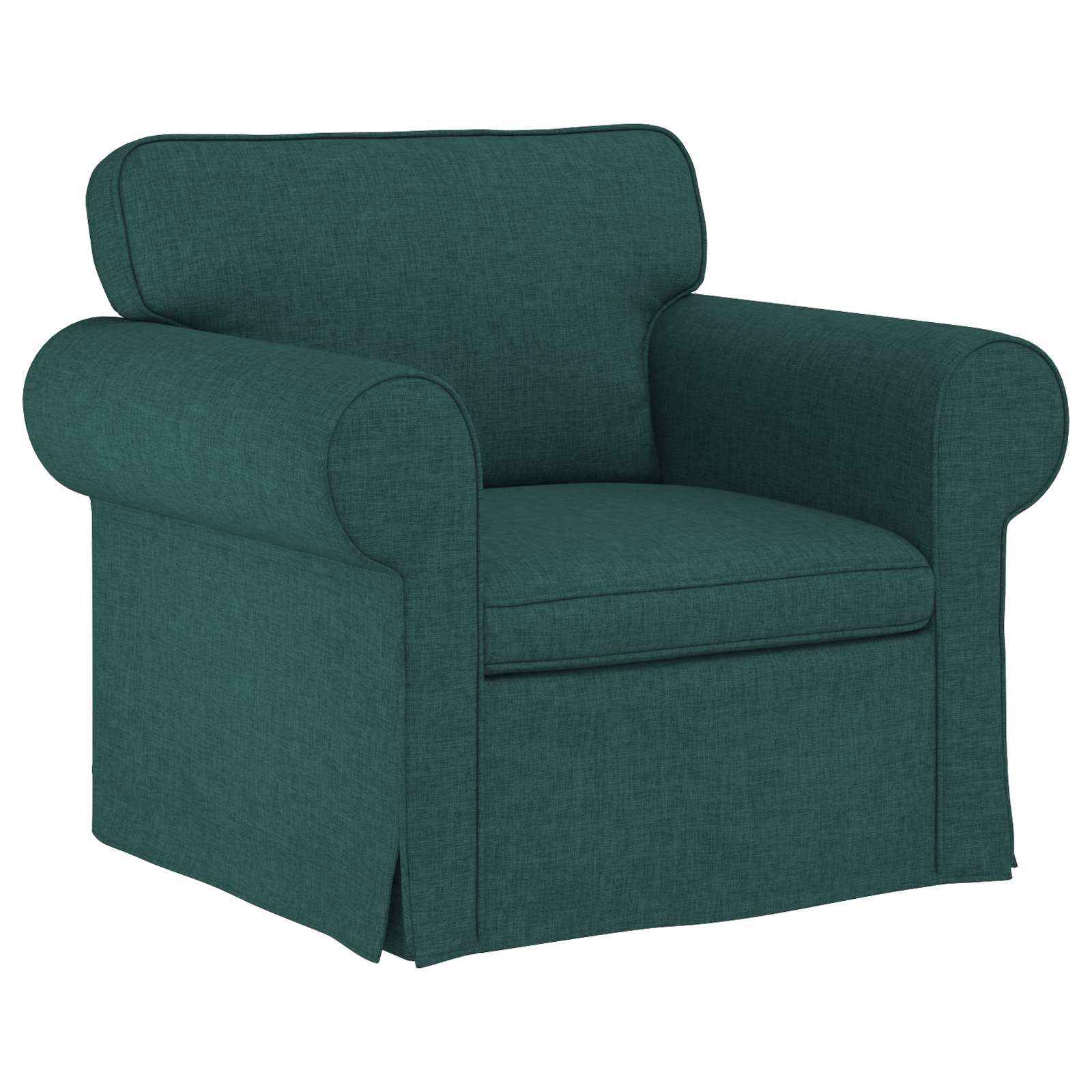 vidaXL Zestaw Sof 2 pcs Ciemna zieleń 175 x 82 x 80 cm tkanina