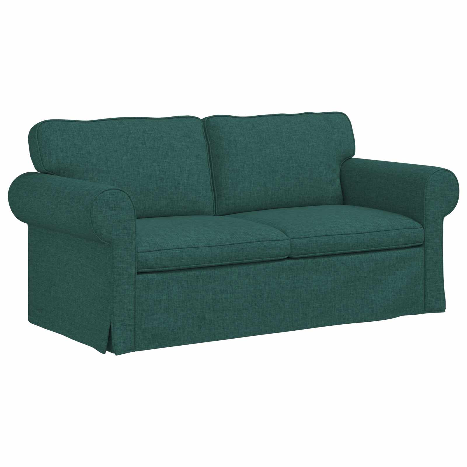 vidaXL Zestaw Sof 2 pcs Ciemna zieleń 175 x 82 x 80 cm tkanina