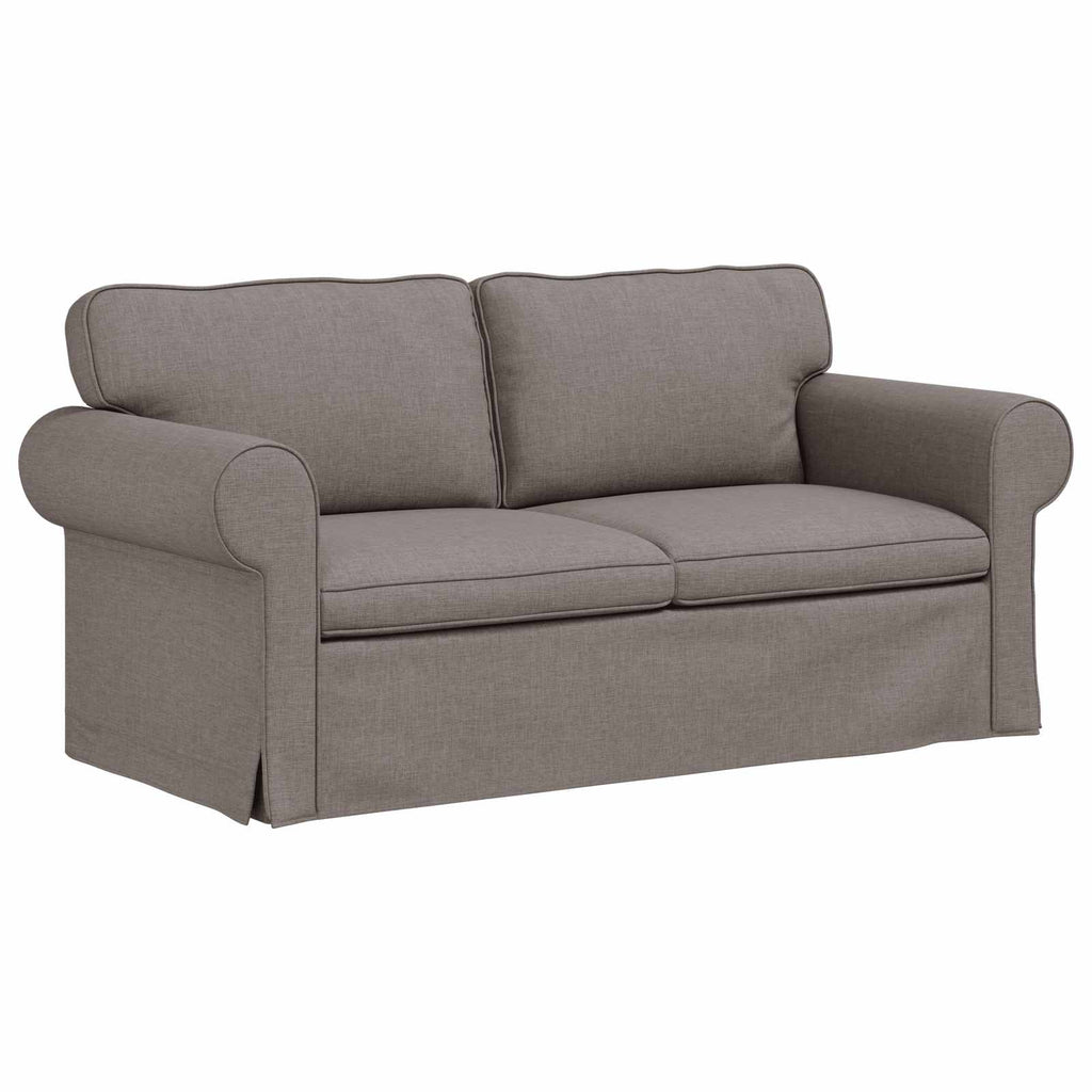 vidaXL Zestaw Sof 2 pcs Ciemnoszary 175 x 82 x 80 cm tkanina