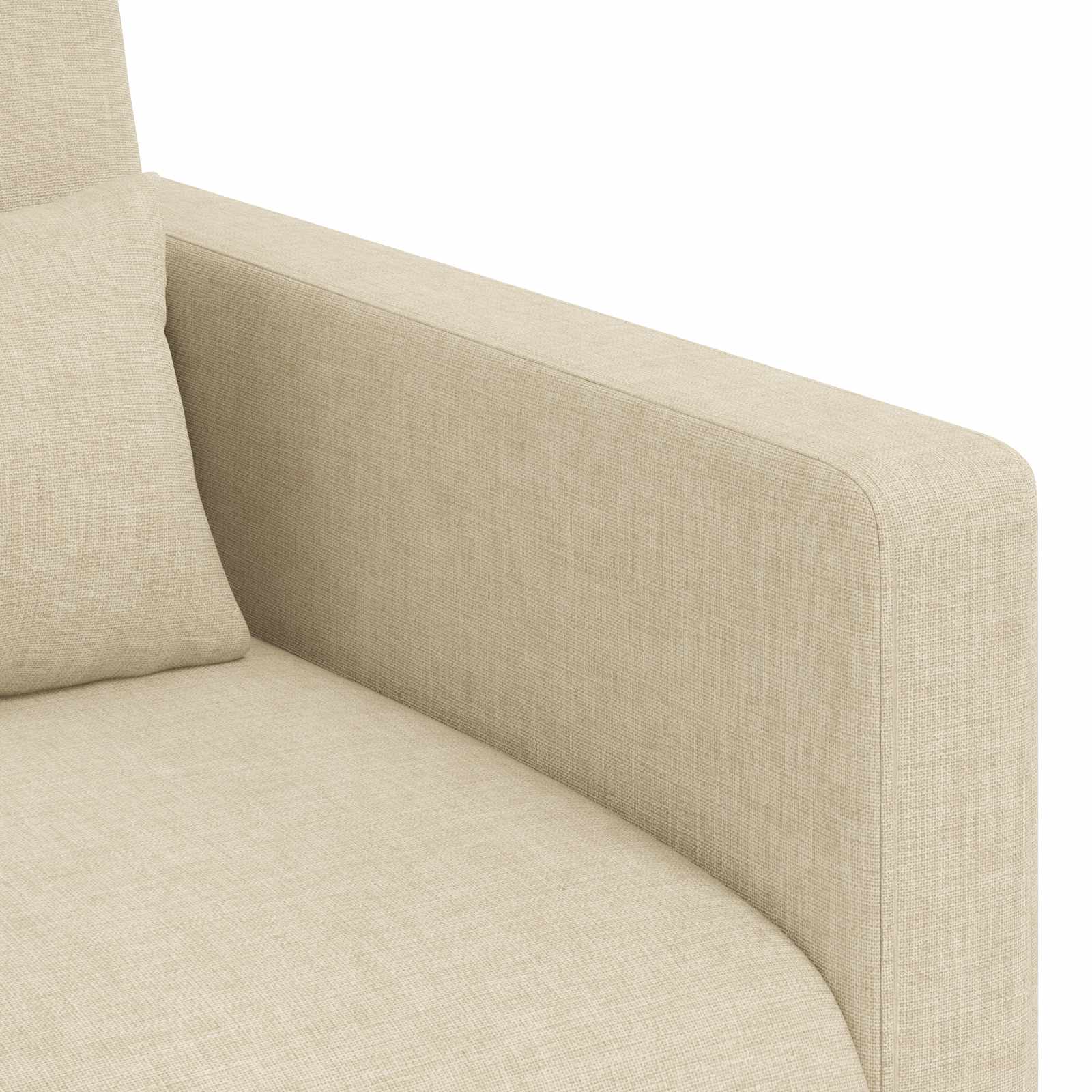 vidaXL Zestaw Sof 2 pcs Kremowy 158 x 78 x 80 cm tkanina