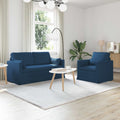 vidaXL Zestaw Sof 2 pcs Niebieski 158 x 78 x 80 cm tkanina