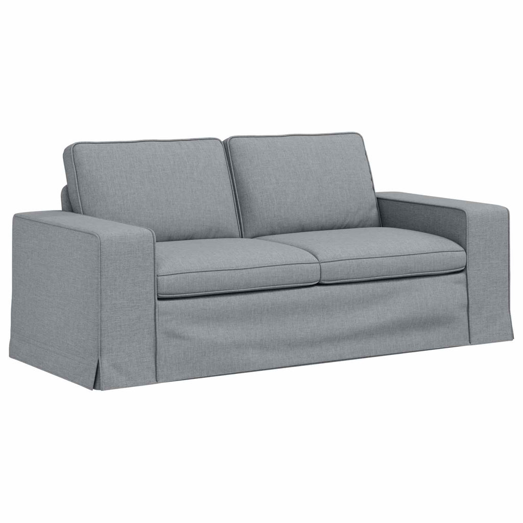 vidaXL Zestaw Sof 2 pcs Jasnoszary 182 x 80 x 82 cm tkanina