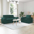 vidaXL Zestaw Sof 2 pcs Ciemna zieleń 182 x 80 x 82 cm tkanina