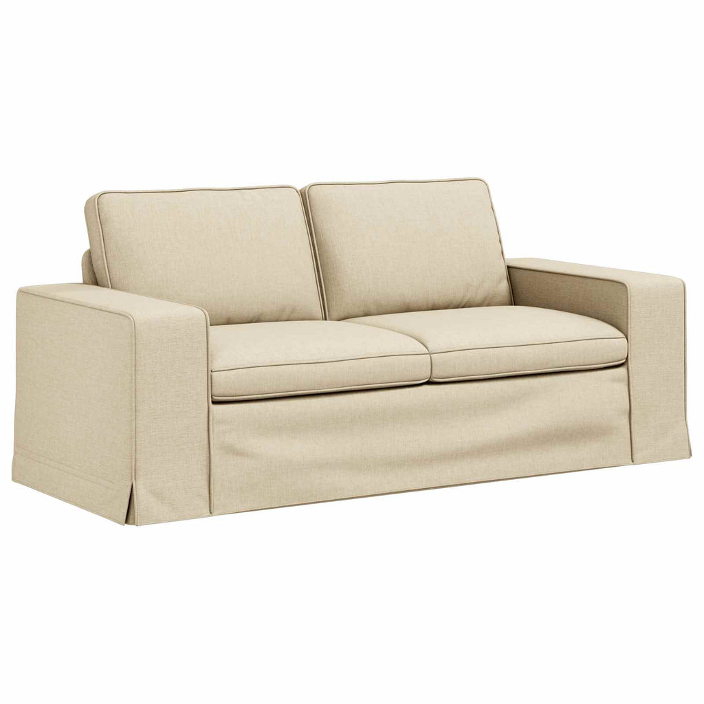vidaXL Zestaw Sof 2 pcs Kremowy 182 x 80 x 82 cm tkanina