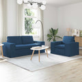 vidaXL Zestaw Sof 2 pcs Niebieski 182 x 80 x 82 cm tkanina