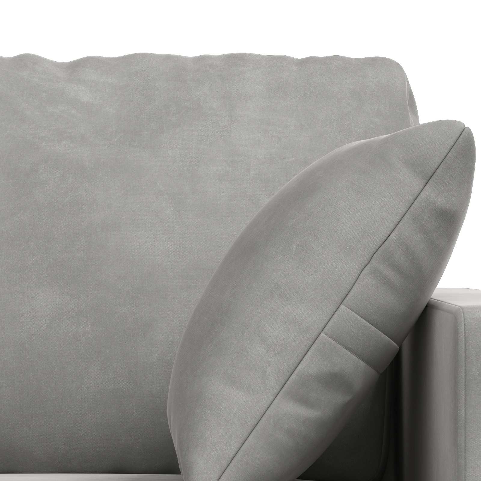 vidaXL Zestaw Sof 2 pcs Jasnoszary 158 x 78 x 80 cm Aksamit