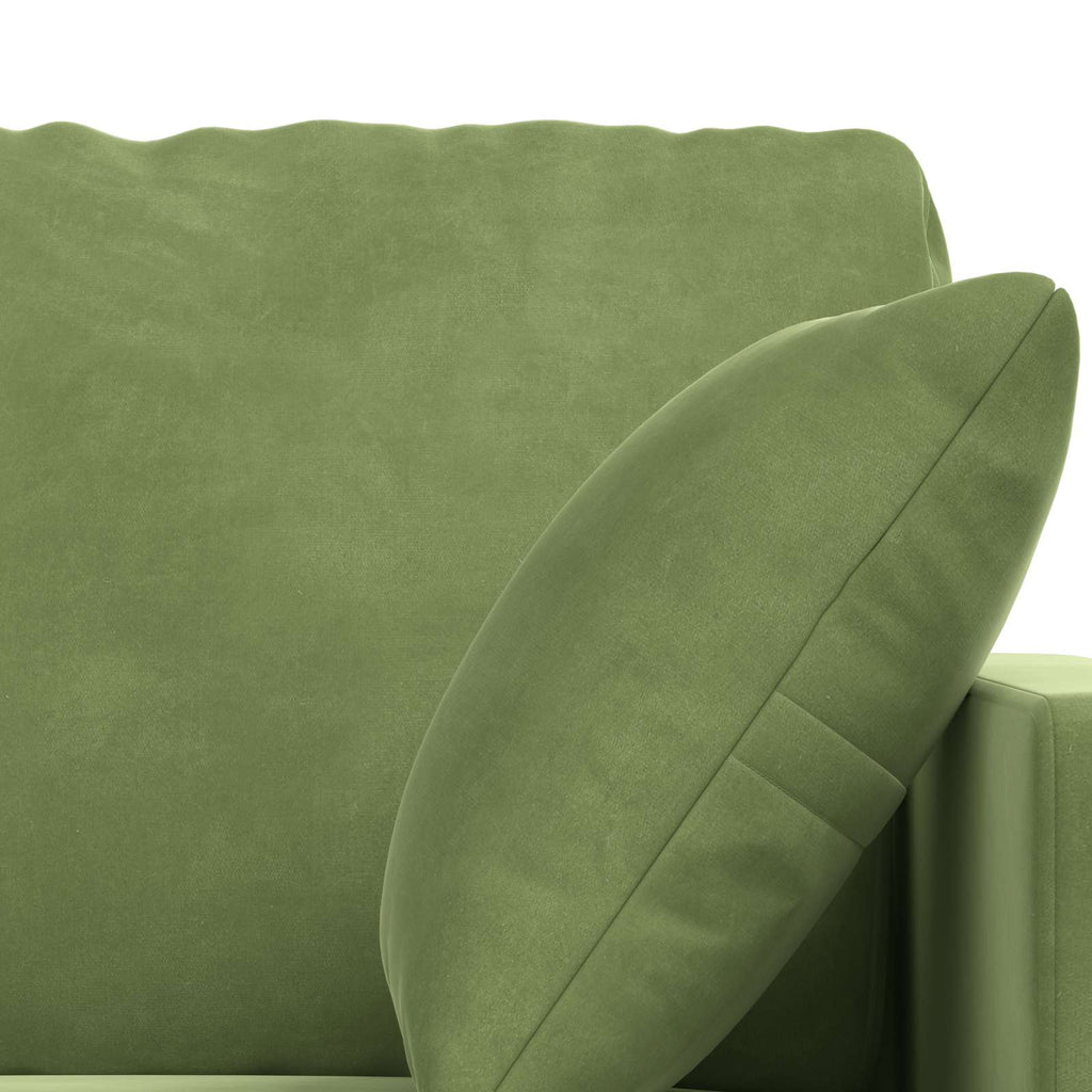 vidaXL Zestaw Sof 2 pcs Jasnozielony 158 x 78 x 80 cm Aksamit