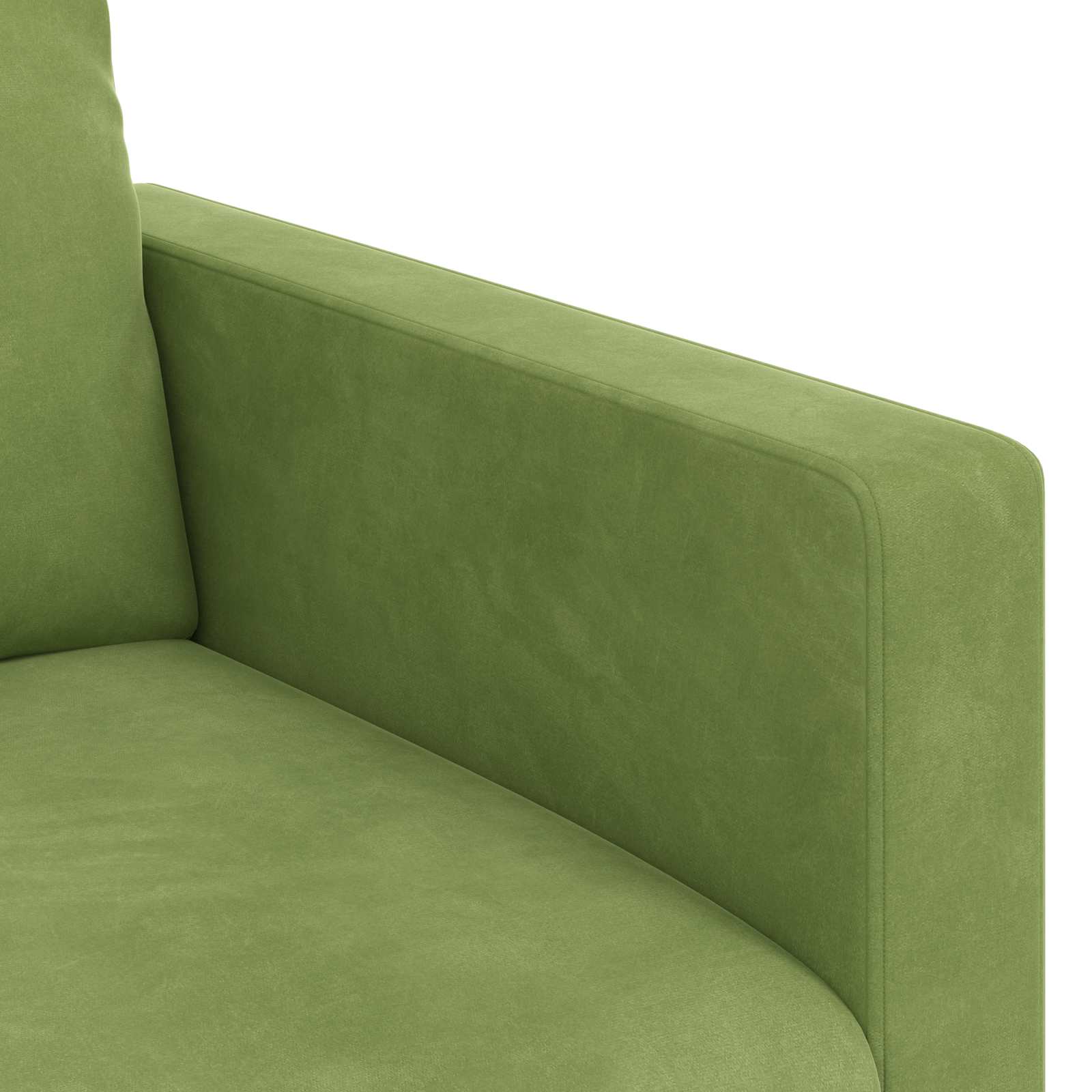 vidaXL Zestaw Sof 2 pcs Jasnozielony 158 x 78 x 80 cm Aksamit
