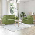 vidaXL Zestaw Sof 2 pcs Jasnozielony 158 x 78 x 80 cm Aksamit