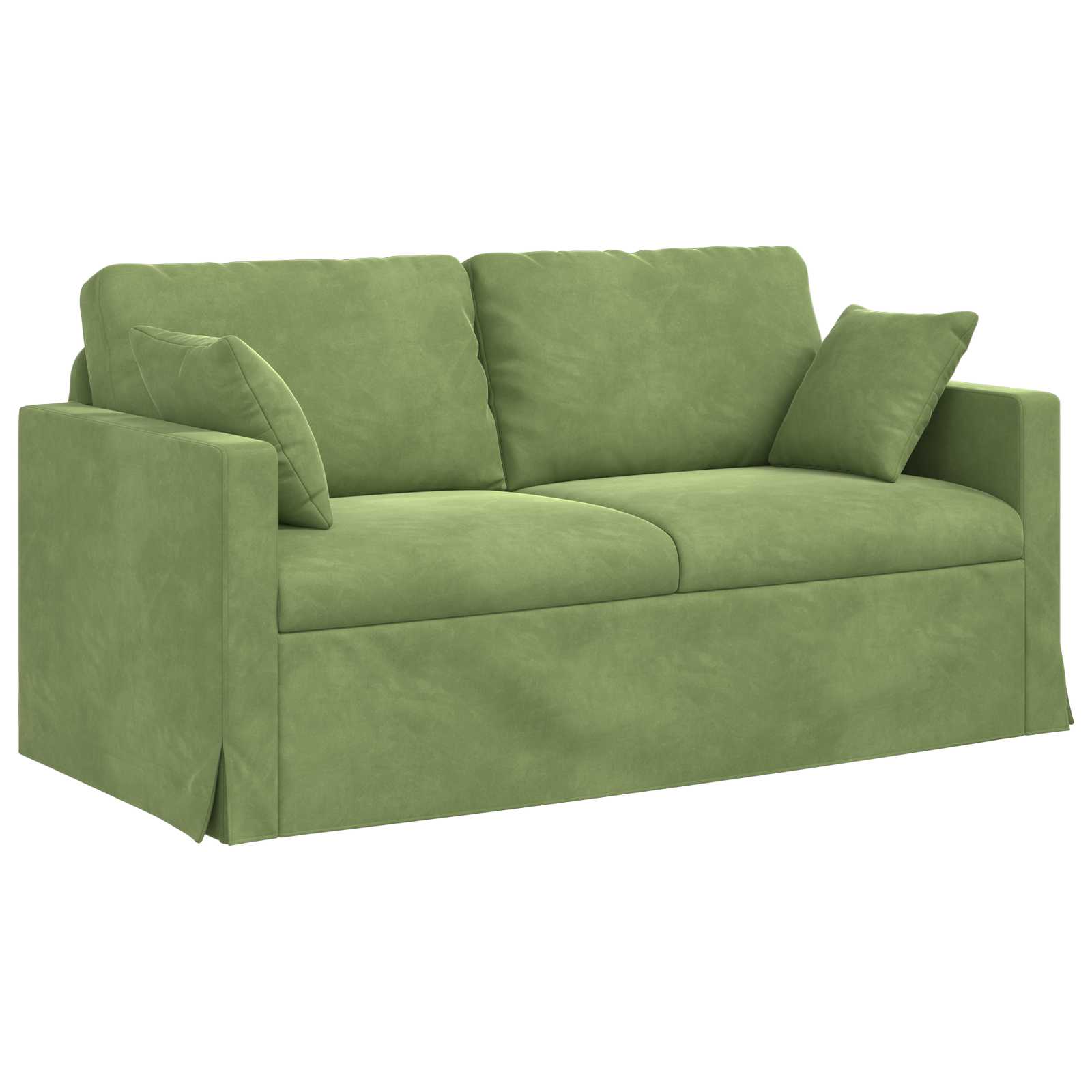vidaXL Zestaw Sof 2 pcs Jasnozielony 158 x 78 x 80 cm Aksamit