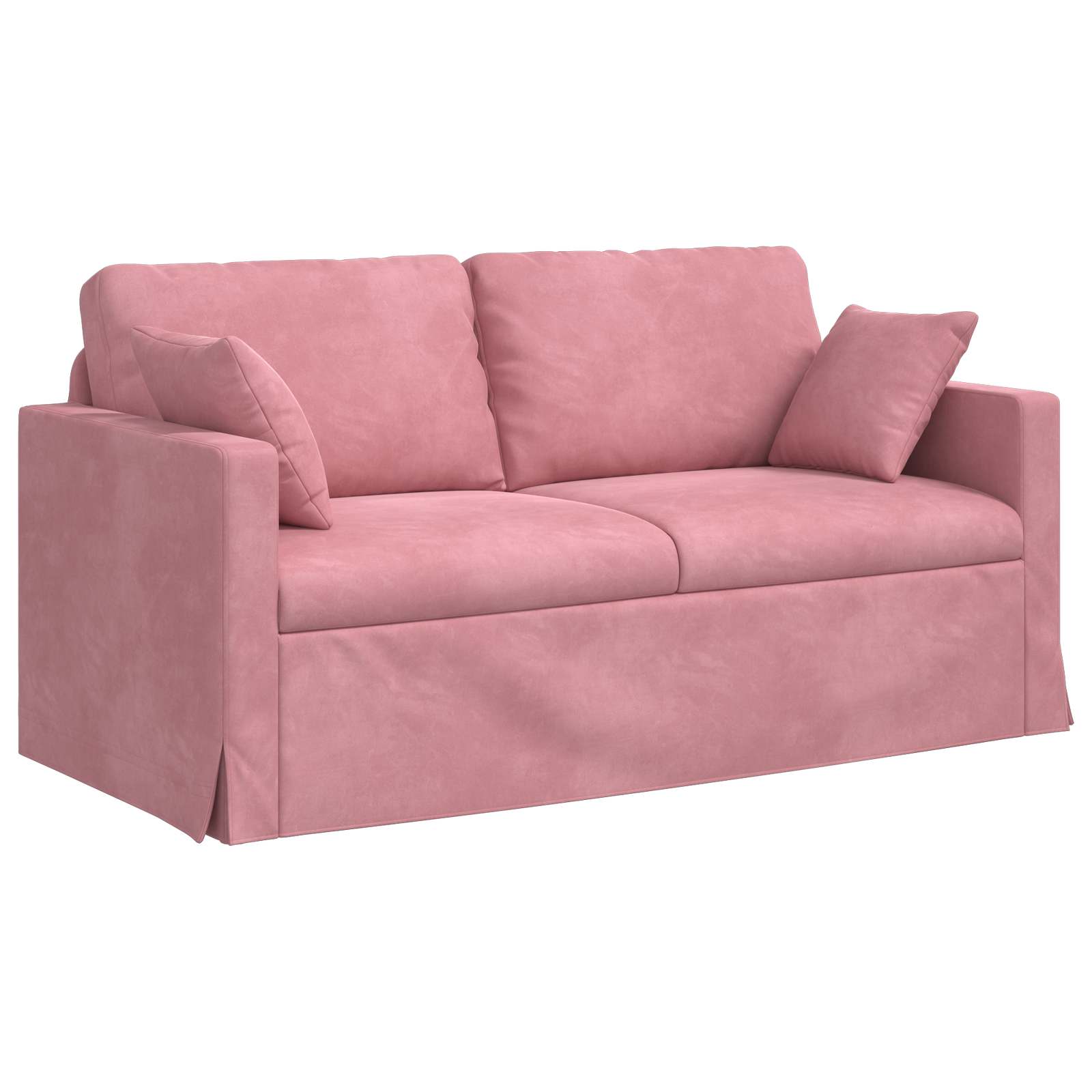 vidaXL Zestaw Sof 2 pcs Różowy 158 x 78 x 80 cm Aksamit