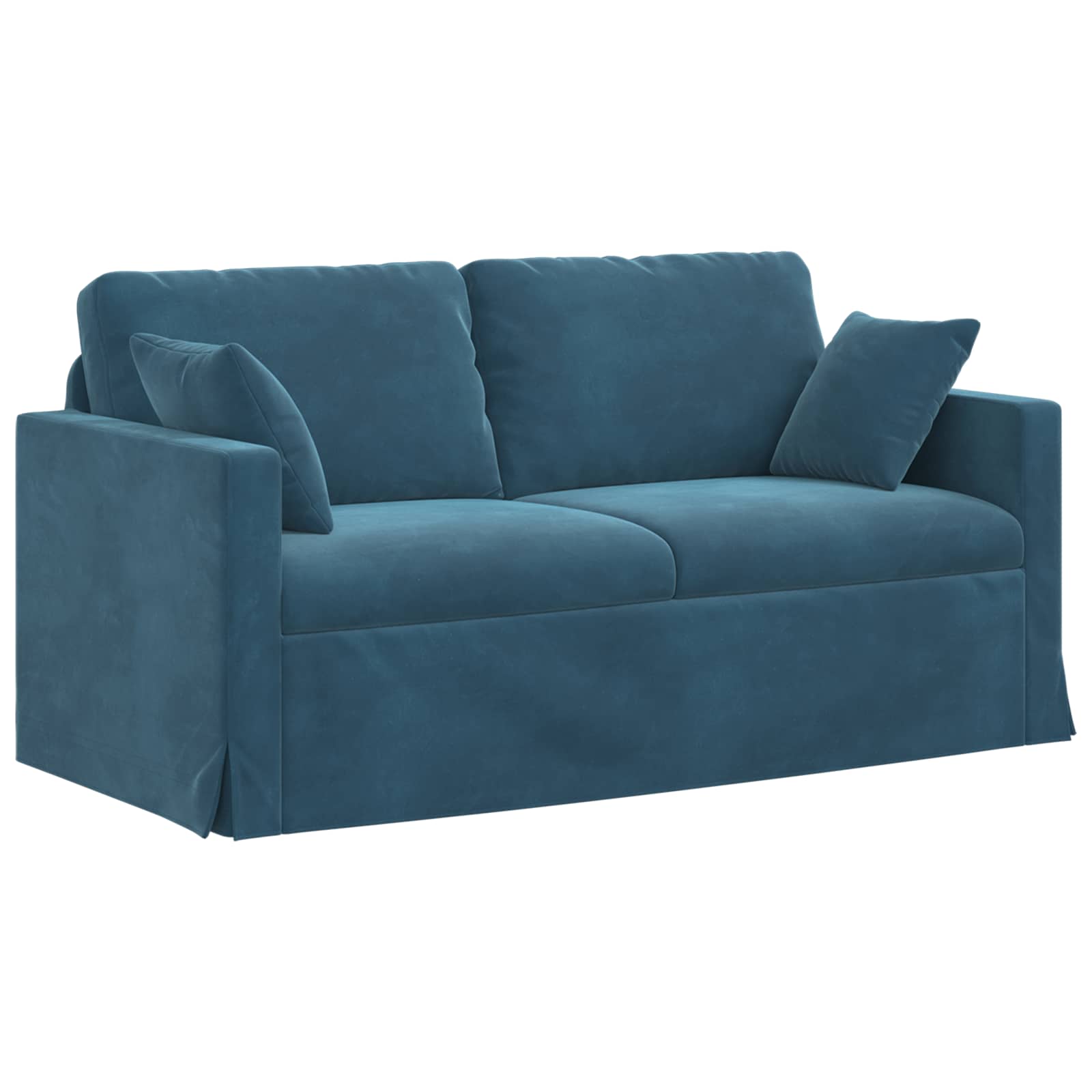 vidaXL Zestaw Sof 2 pcs Niebieski 158 x 78 x 80 cm Aksamit