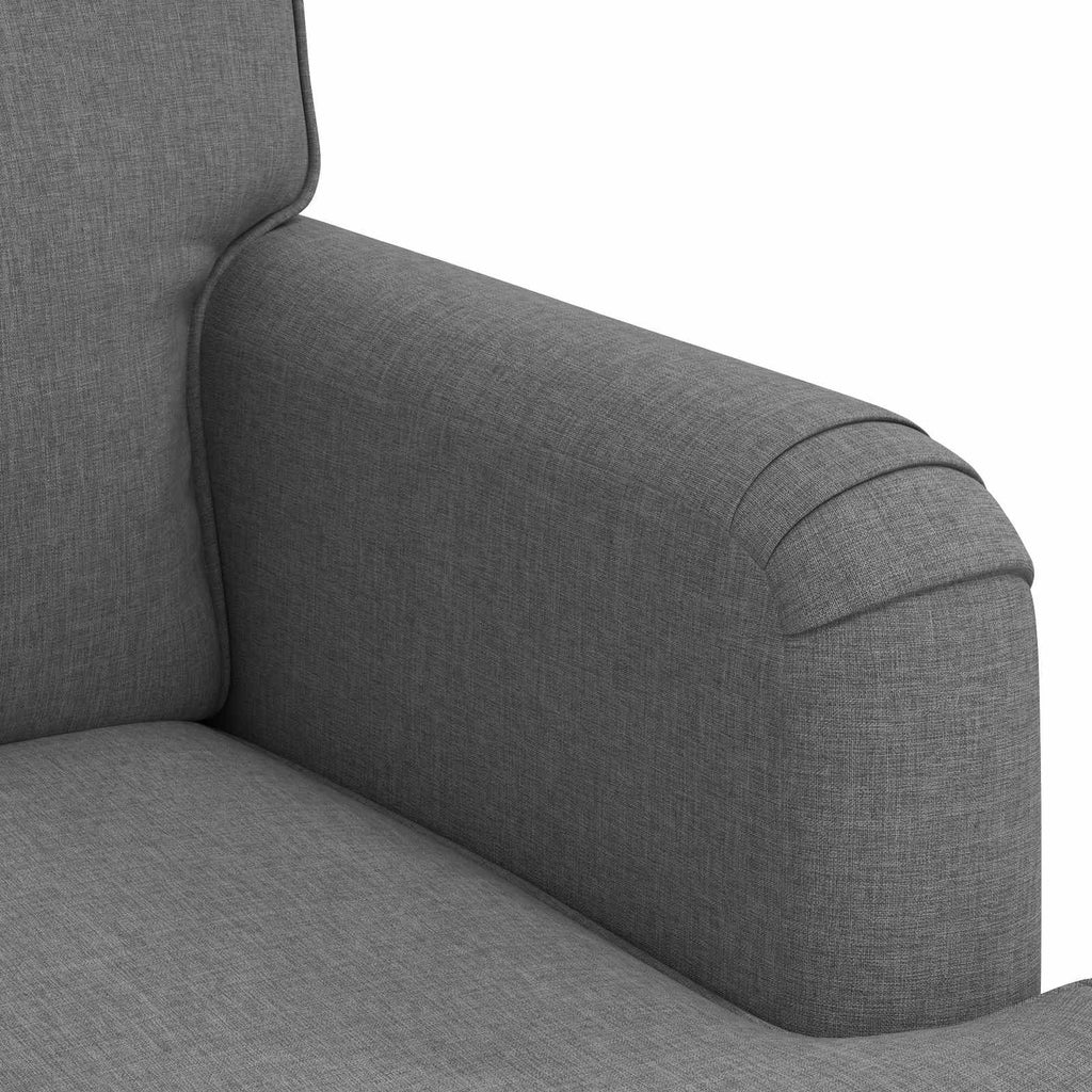 vidaXL Zestaw Sof 2 pcs Ciemnoszary 162 x 80 x 85 cm tkanina