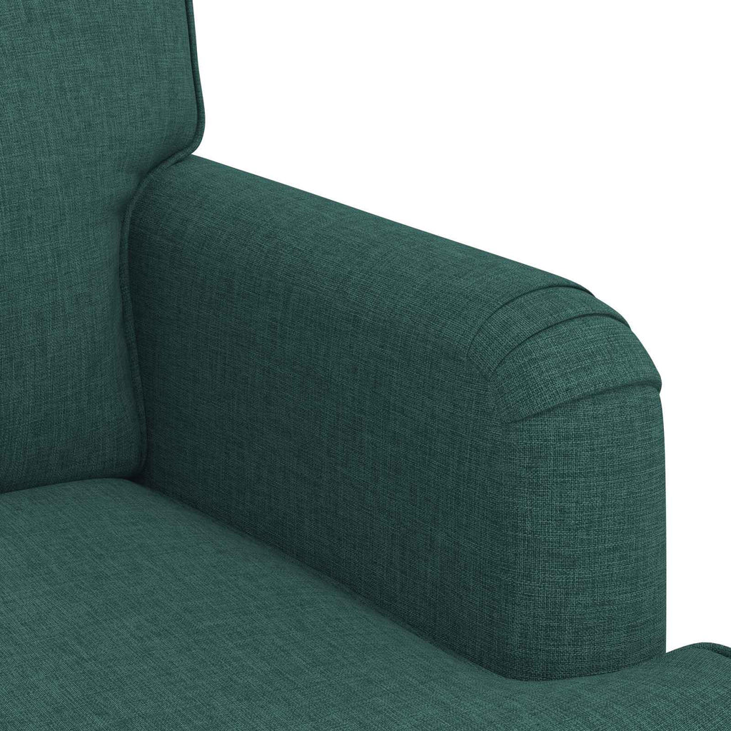 vidaXL Zestaw Sof 2 pcs Ciemna zieleń 162 x 80 x 85 cm tkanina