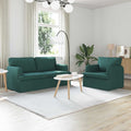vidaXL Zestaw Sof 2 pcs Ciemna zieleń 162 x 80 x 85 cm tkanina