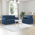vidaXL Zestaw Sof 2 pcs Niebieski 162 x 80 x 85 cm tkanina