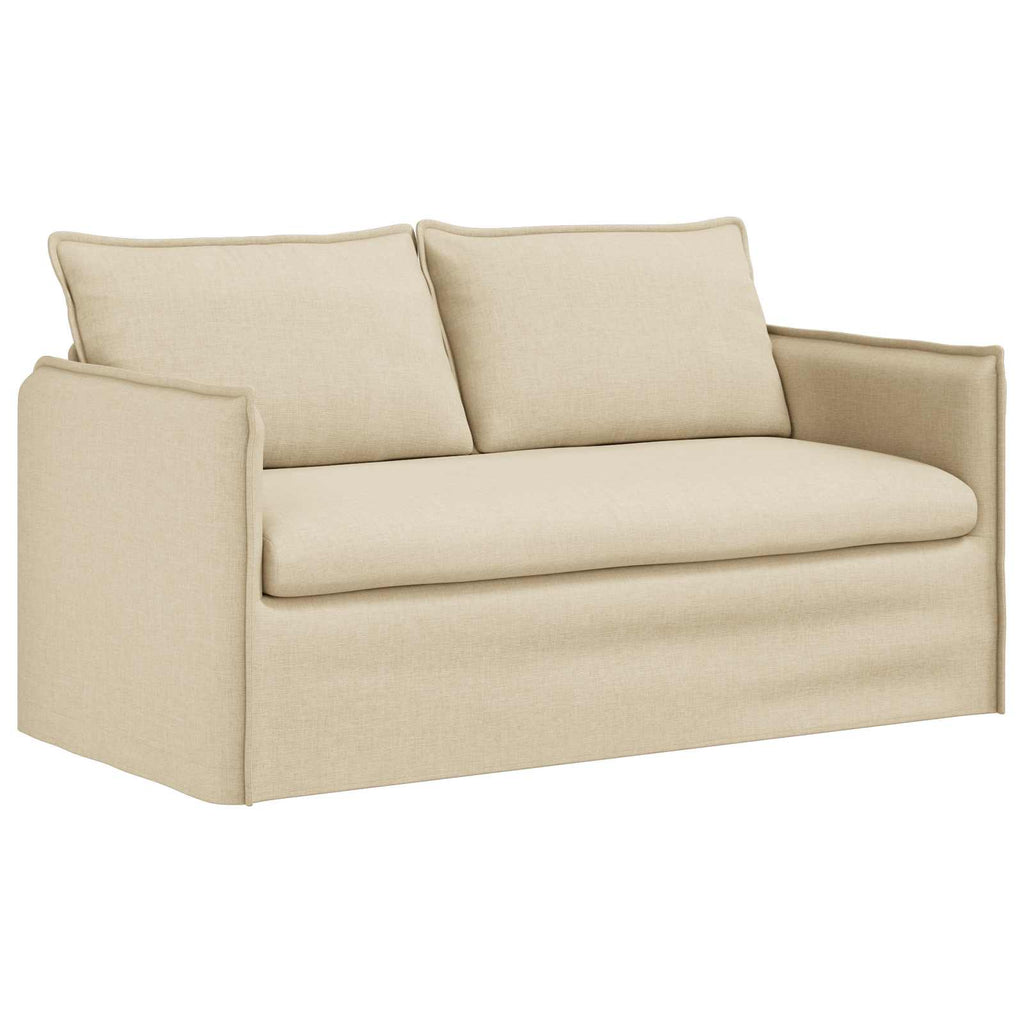 vidaXL Zestaw Sof 2 pcs kremowy 156 x 82 x 85 cm tkanina