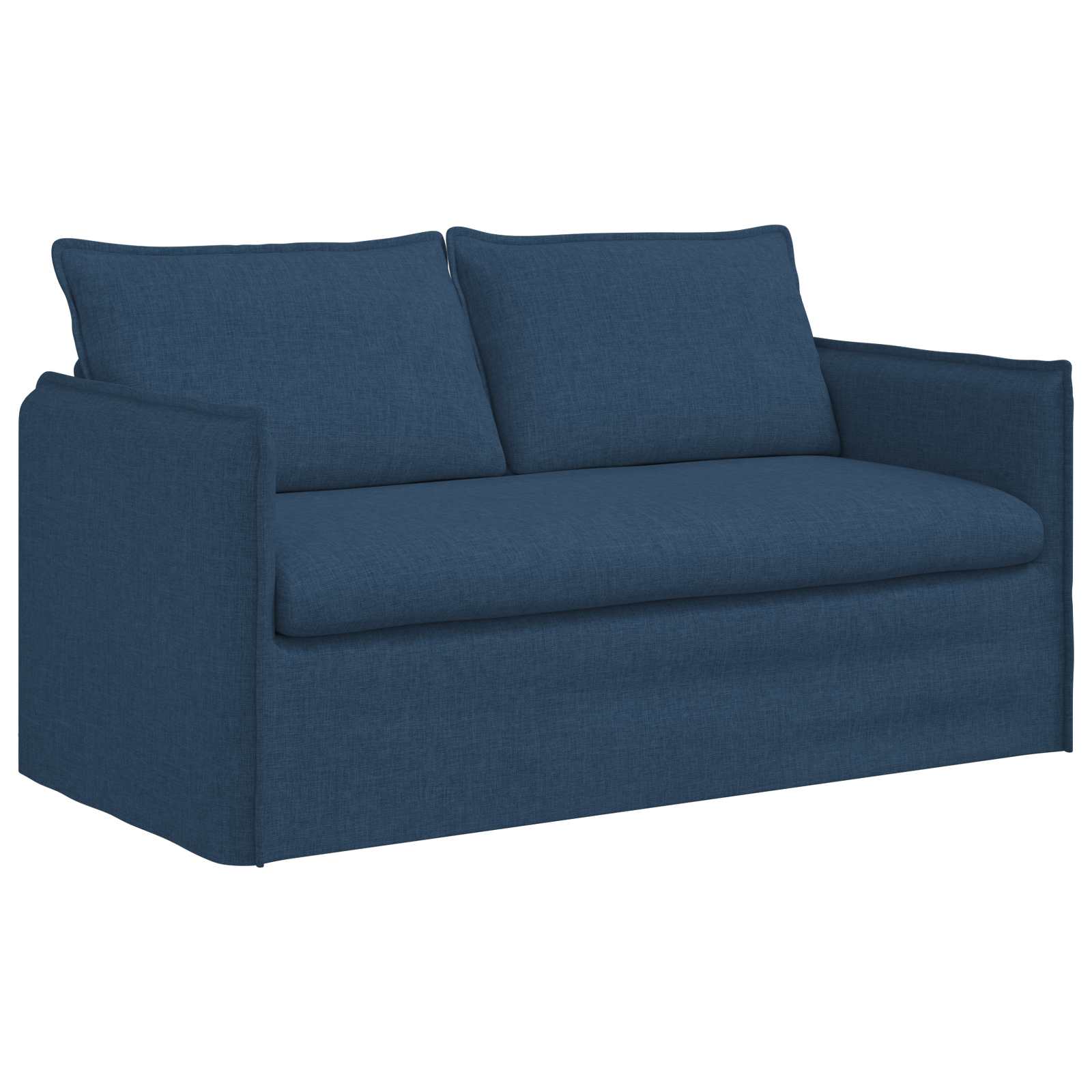 vidaXL Zestaw Sof 2 pcs niebieski 156 x 82 x 85 cm tkanina