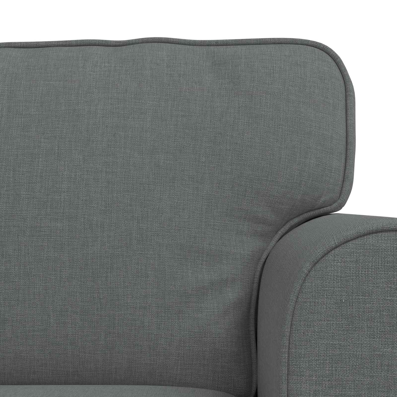 vidaXL Zestaw Sof 2 pcs Ciemnoszary 215 x 82 x 80 cm tkanina