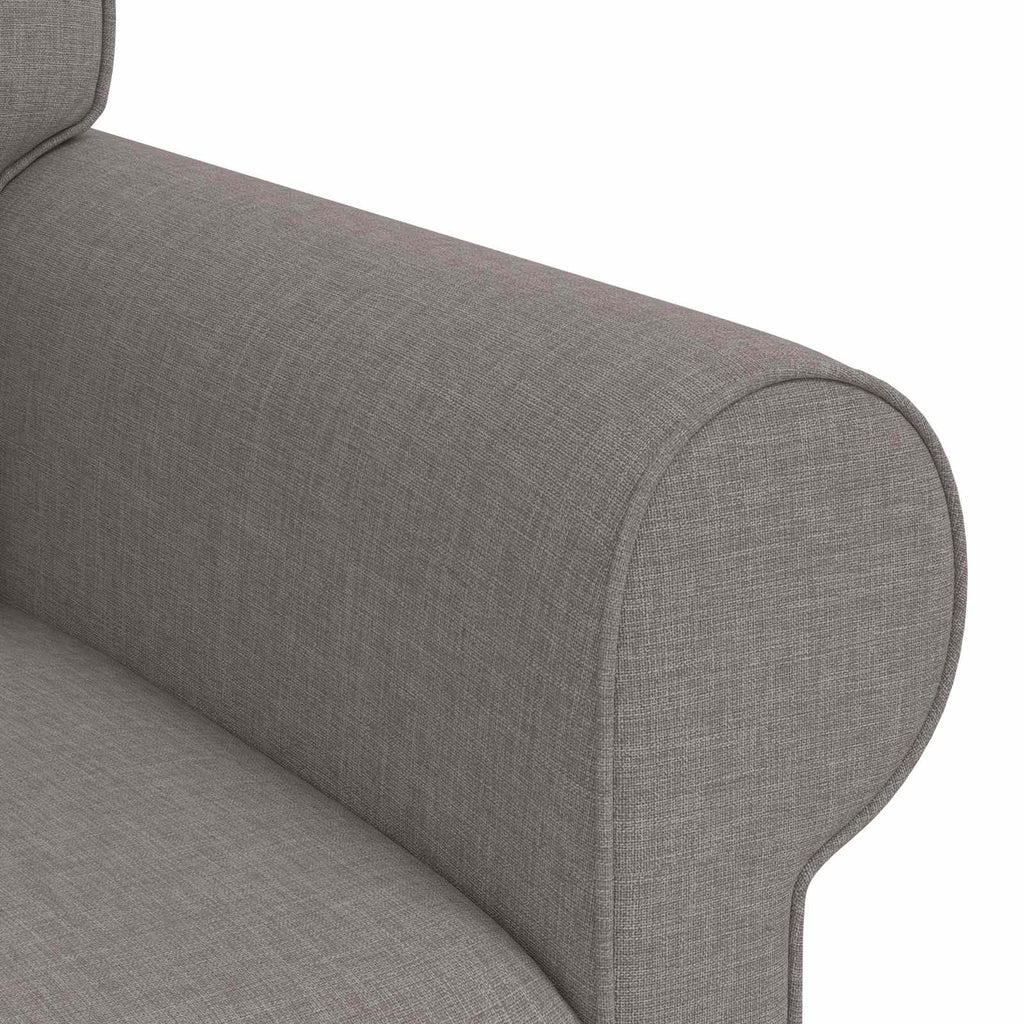 vidaXL Zestaw Sof 2 pcs Ciemnoszary 215 x 82 x 80 cm tkanina