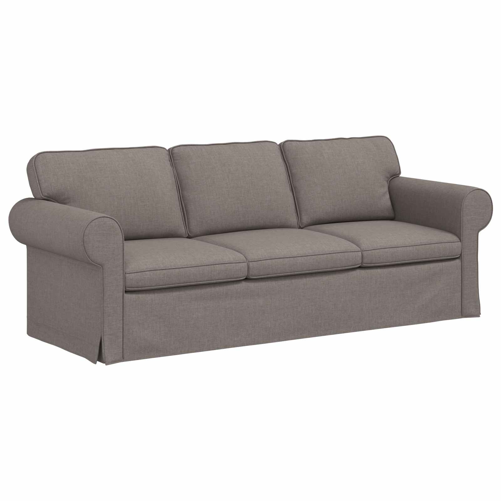 vidaXL Zestaw Sof 2 pcs Ciemnoszary 215 x 82 x 80 cm tkanina