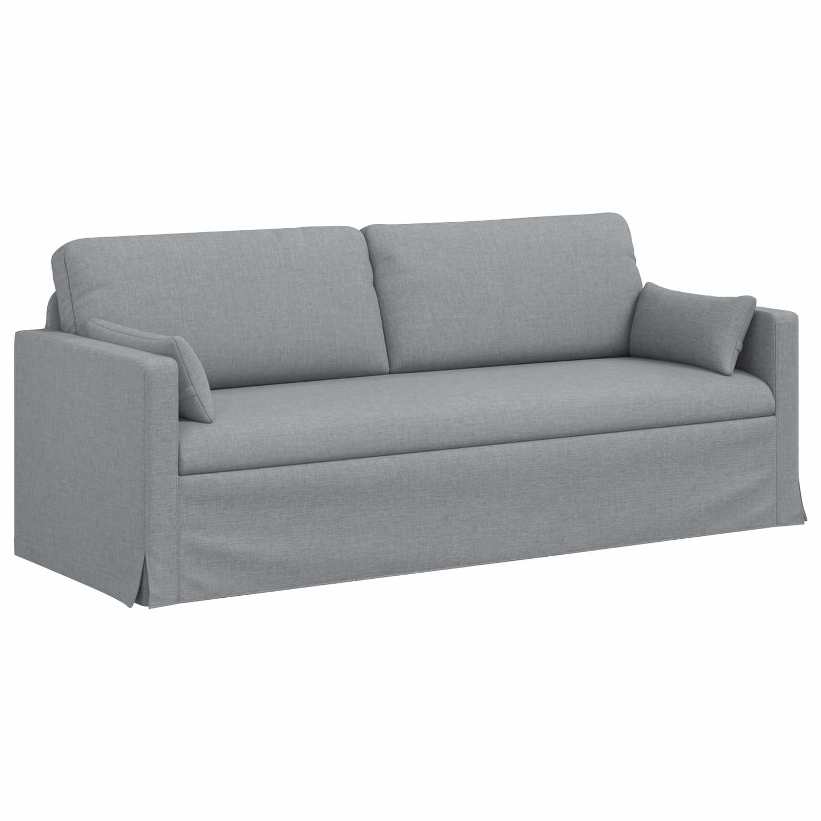 vidaXL Zestaw Sof 2 pcs Jasnoszary 198 x 78 x 80 cm tkanina