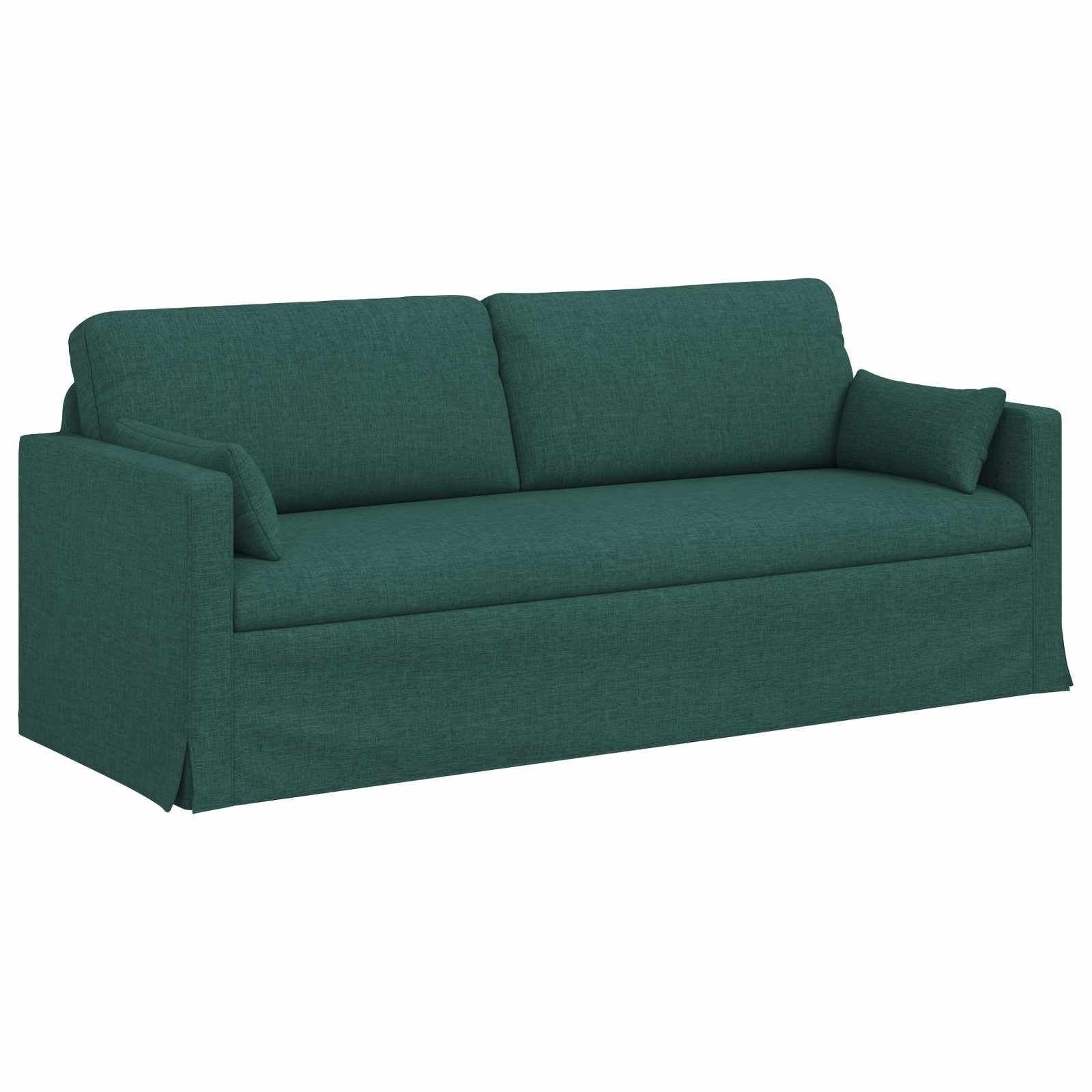 vidaXL Zestaw Sof 2 pcs Ciemna zieleń 198 x 78 x 80 cm tkanina