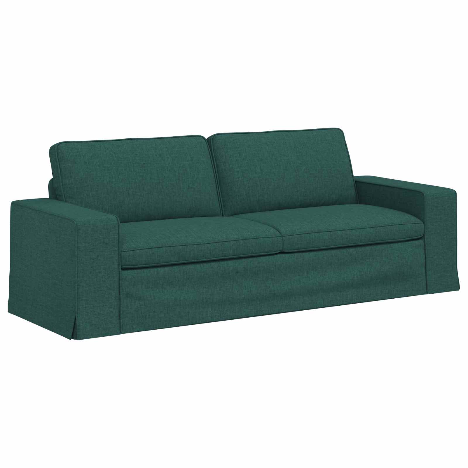 vidaXL Zestaw Sof 2 pcs Ciemna zieleń 222 x 80 x 82 cm tkanina
