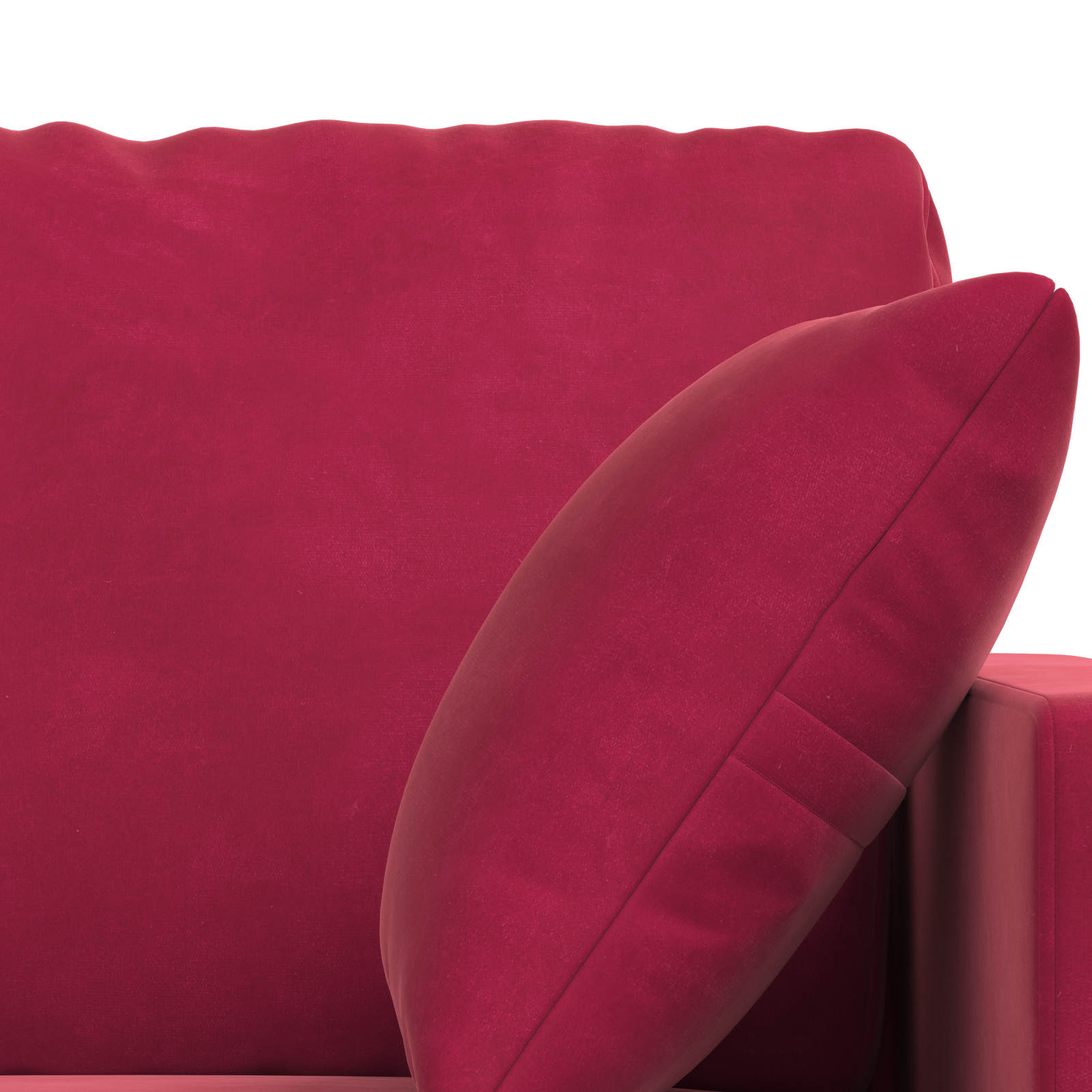 vidaXL Zestaw Sof 2 pcs Czerwone wino 198 x 78 x 80 cm Aksamit