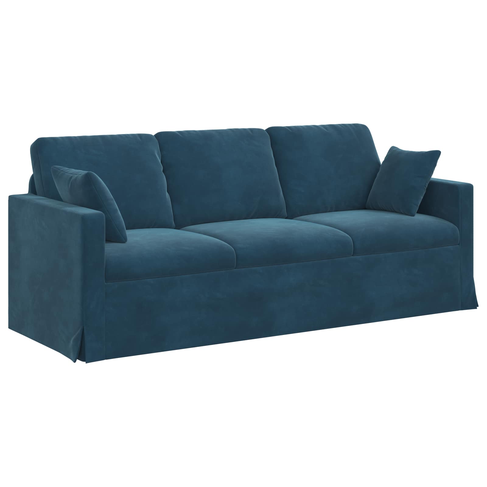 vidaXL Zestaw Sof 2 pcs Niebieski 198 x 78 x 80 cm Aksamit