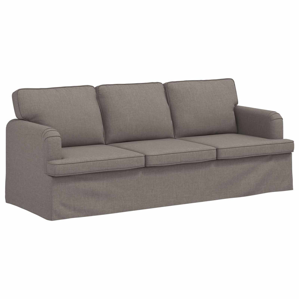 vidaXL Zestaw Sof 2 pcs Ciemnoszary 201 x 80 x 85 cm tkanina