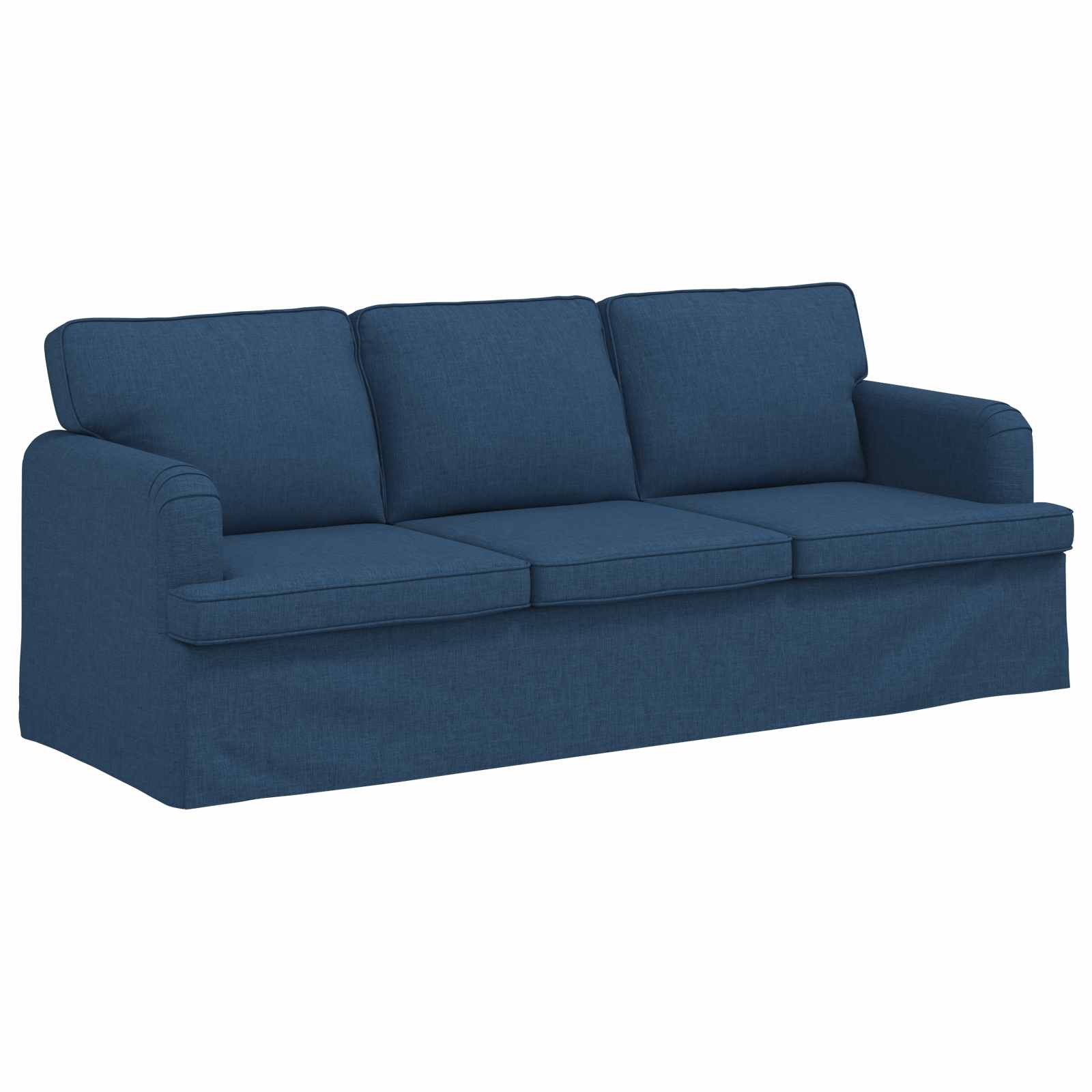 vidaXL Zestaw Sof 2 pcs Niebieski 201 x 80 x 85 cm tkanina
