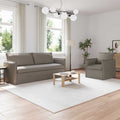 vidaXL Zestaw Sof 2 pcs Ciemnoszary 196 x 82 x 85 cm tkanina