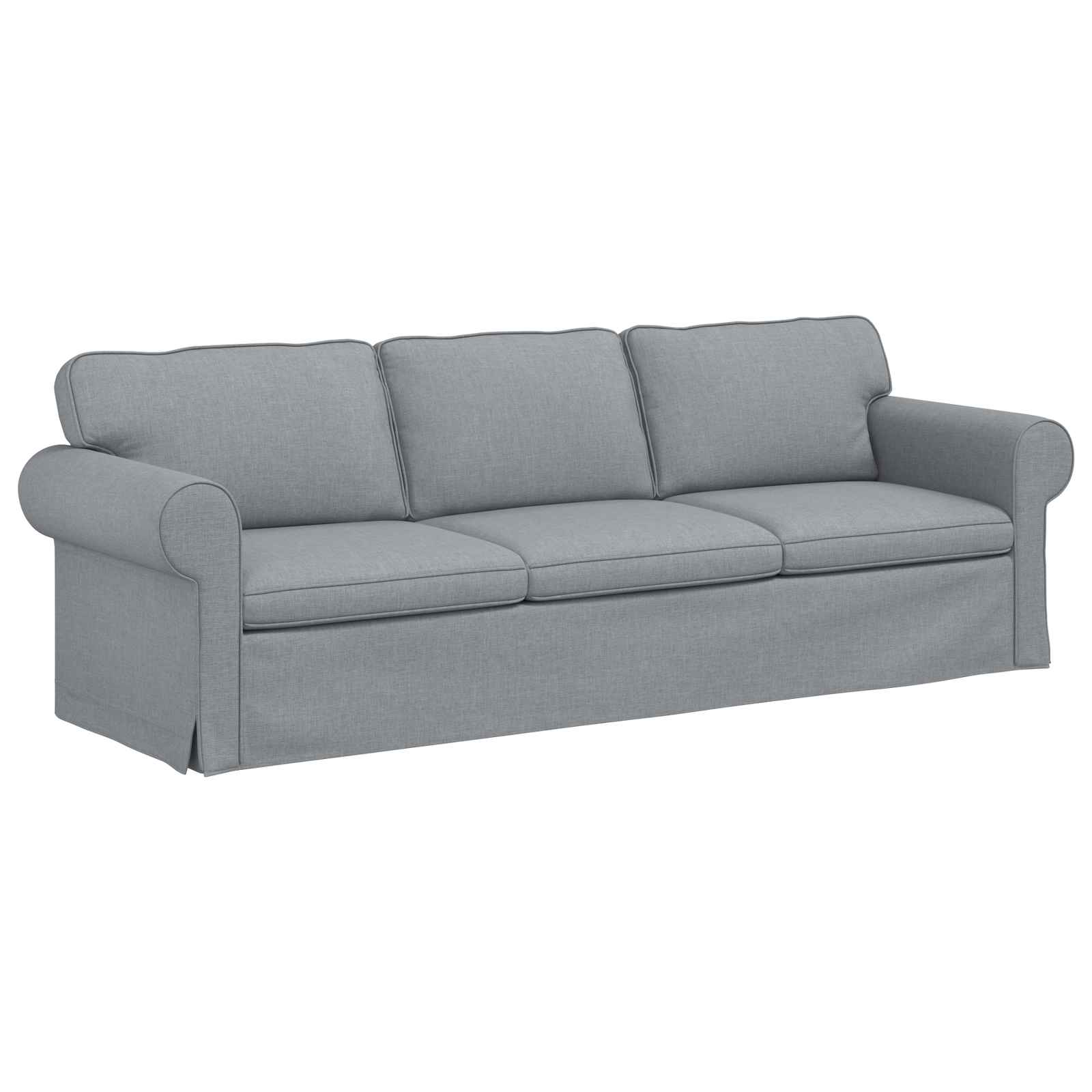 vidaXL Zestaw Sof 2 pcs Jasnoszary 245 x 82 x 80 cm tkanina
