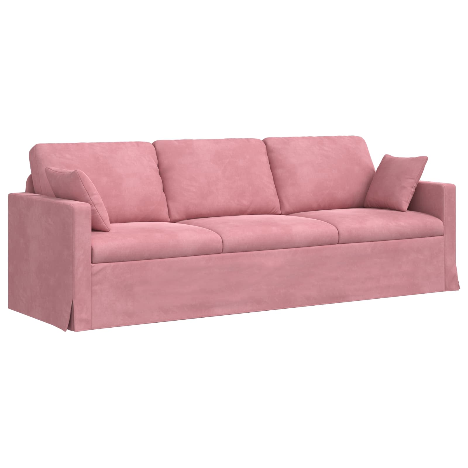 vidaXL Zestaw Sof 2 pcs Różowy 228 x 78 x 80 cm Aksamit